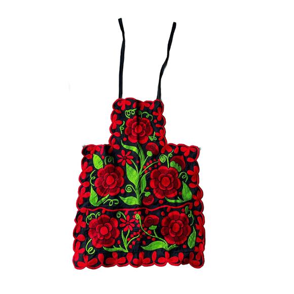 Mexican womas embroidered apron mothers day gift - Picture 2 of 5